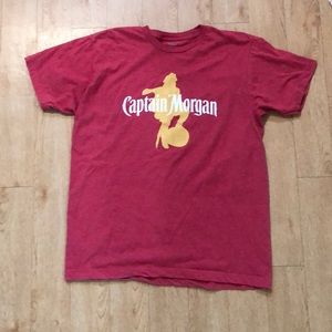 Captain Morgan Rum mens short sleeve graphic tee shirt | size Large